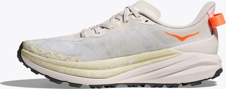 HOKA Men's Speedgoat 6 Shoes in White/Neon Tangerine - Image 8