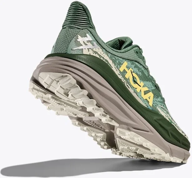 HOKA Men's Stinson 7 Shoes in Fern/Cement - Image 4