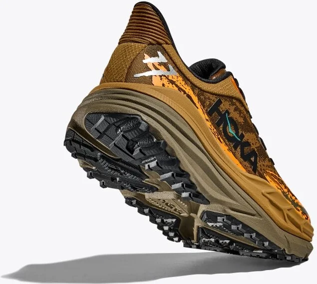 HOKA Men's Stinson 7 Shoes in Honey/Antique Olive - Image 4