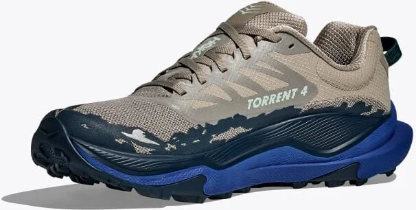 HOKA Men's Torrent 4 Shoes in Farro/Ultramarine - Image 3