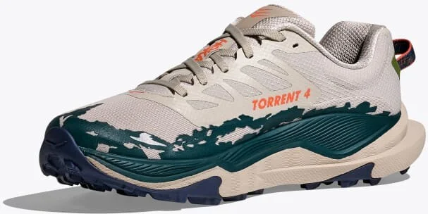 HOKA Men's Torrent 4 Shoes in Putty/Blue Twilight - Image 3