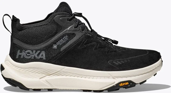 HOKA Men's Transport Chukka GTX Shoes in Black/Alabaster