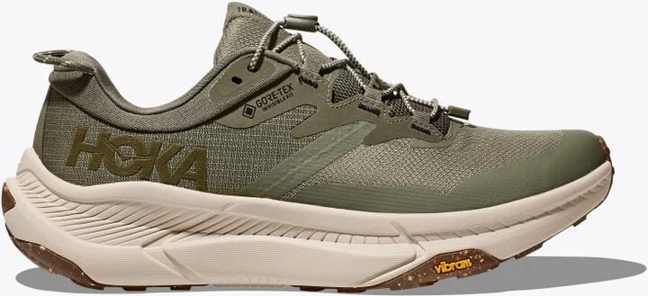 HOKA Men's Transport GTX Shoes in Slate/Oat Milk