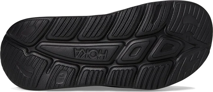 Hoka Ora Athletic Slide Shoes Black/White : Men's 7 - Women's 9 Medium, Synthetic - Image 3