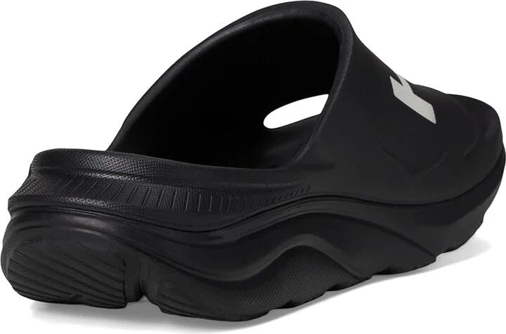 Hoka Ora Athletic Slide Shoes Black/White : Men's 7 - Women's 9 Medium, Synthetic - Image 4