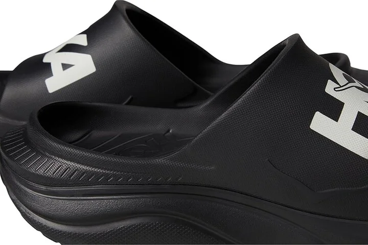 Hoka Ora Athletic Slide Shoes Black/White : Men's 7 - Women's 9 Medium, Synthetic - Image 7