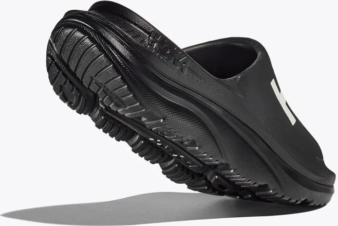 HOKA Ora Athletic Slide Shoes in Black/White - Image 4