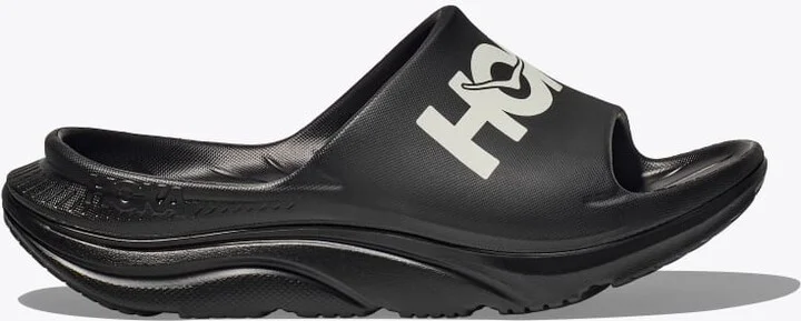 HOKA Ora Athletic Slide Shoes in Black/White