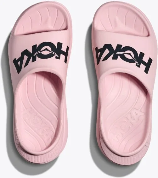 HOKA Ora Athletic Slide Shoes in Carnation/Black - Image 2