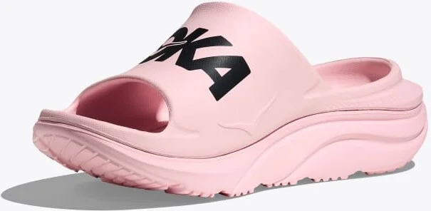 HOKA Ora Athletic Slide Shoes in Carnation/Black - Image 3