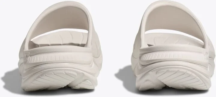 HOKA Ora Athletic Slide Shoes in White/Black - Image 5