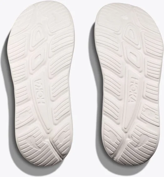 HOKA Ora Athletic Slide Shoes in White/Black - Image 7