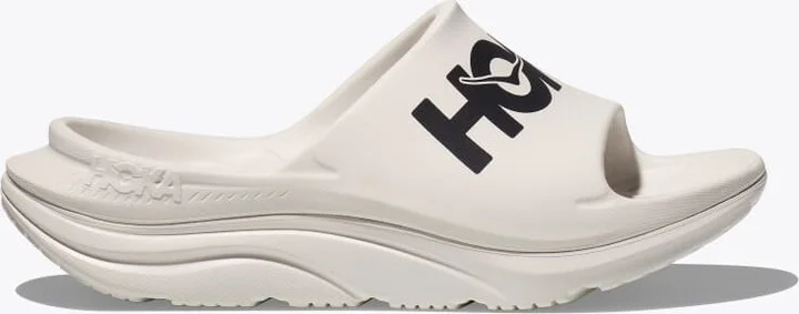 HOKA Ora Athletic Slide Shoes in White/Black