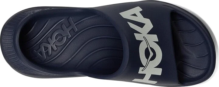 Hoka Ora Athletic Slide Shoes Varsity Navy/White : Men's 7 - Women's 9 Medium, Synthetic - Image 2