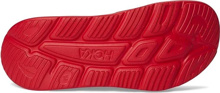 Hoka Ora Athletic Slide Shoes Vermillion/White : Men's 6 - Women's 8 Medium, Synthetic - Image 3