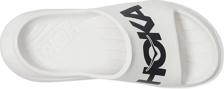 Hoka Ora Athletic Slide Shoes White/Black : Men's 4 - Women's 6 Medium, Synthetic - Image 2