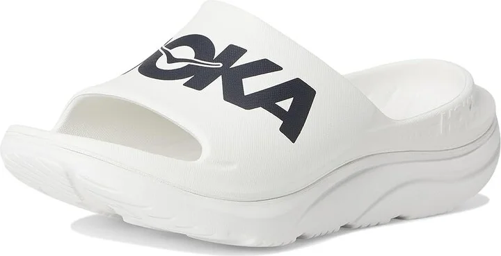Hoka Ora Athletic Slide Shoes White/Black : Men's 4 - Women's 6 Medium, Synthetic - Image 5