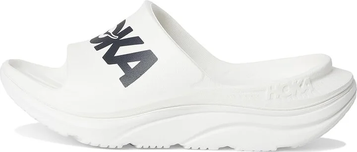 Hoka Ora Athletic Slide Shoes White/Black : Men's 4 - Women's 6 Medium, Synthetic - Image 6