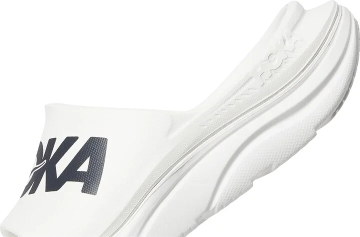 Hoka Ora Athletic Slide Shoes White/Black : Men's 4 - Women's 6 Medium, Synthetic - Image 7