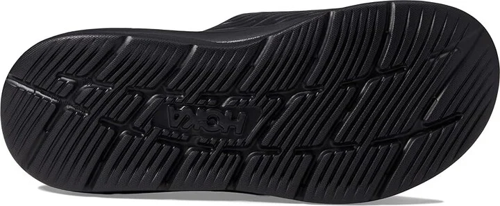 Hoka Ora Luxe Sandals Black/Black : Men's 3 - Women's 5 Medium, Textile/Synthetic - Image 3