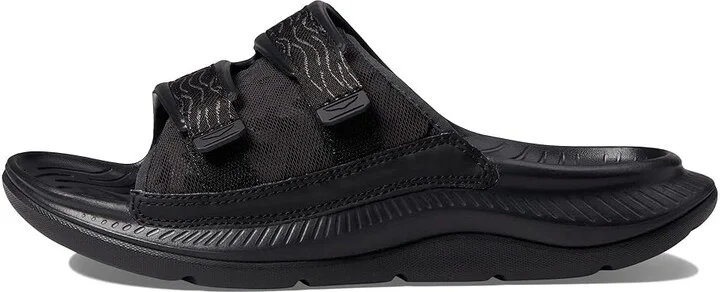 Hoka Ora Luxe Sandals Black/Black : Men's 3 - Women's 5 Medium, Textile/Synthetic - Image 5