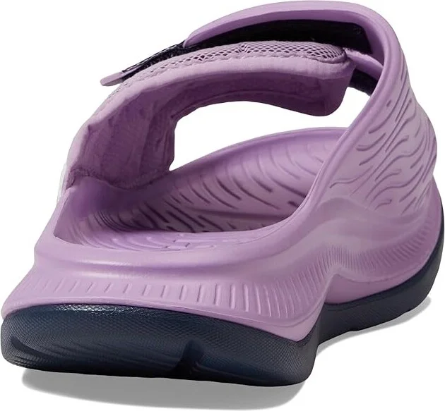 Hoka Ora Luxe Sandals Violet Bloom/Outer Space : Men's 13 - Women's 15 Medium, Textile/Synthetic - Image 4