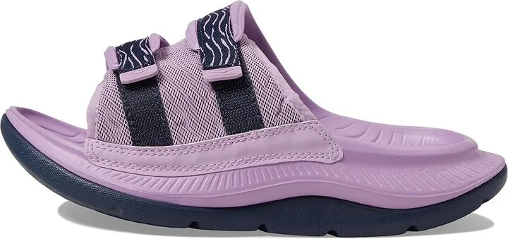 Hoka Ora Luxe Sandals Violet Bloom/Outer Space : Men's 13 - Women's 15 Medium, Textile/Synthetic - Image 5