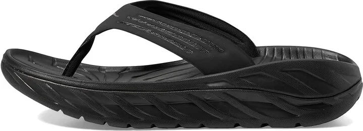 Hoka Ora Recovery Flip Men's Running Shoes Black/Dark Gull Gray : 7 D - Medium, Synthetic - Image 7