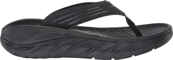 Hoka Ora Recovery Flip Men's Running Shoes Black/Dark Gull Gray : 7 D - Medium, Synthetic - Image 8