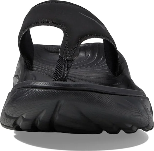 Hoka Ora Recovery Flip Women's Running Shoes Black/Dark Gull Gray 1 : 5 B - Medium, Synthetic - Image 2