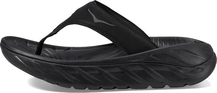 Hoka Ora Recovery Flip Women's Running Shoes Black/Dark Gull Gray 1 : 5 B - Medium, Synthetic - Image 6