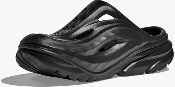 HOKA Ora Recovery Mule Shoes in Black/Black - Image 3