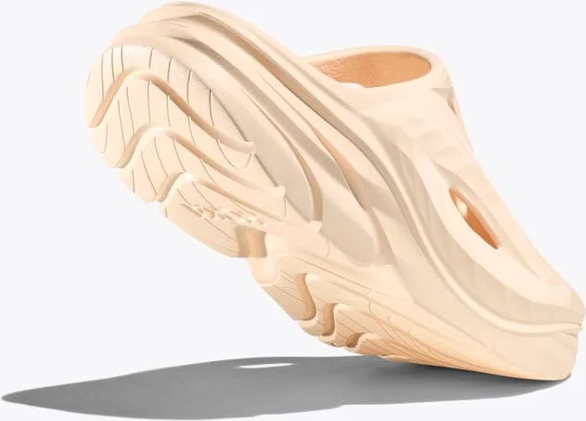 HOKA Ora Recovery Mule Shoes in Vanilla/Vanilla - Image 4