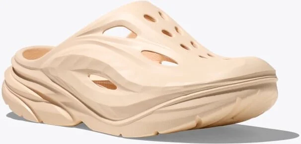 HOKA Ora Recovery Mule Shoes in Vanilla/Vanilla - Image 6