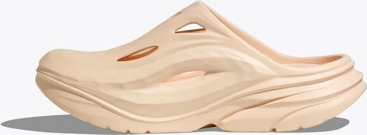 HOKA Ora Recovery Mule Shoes in Vanilla/Vanilla - Image 8