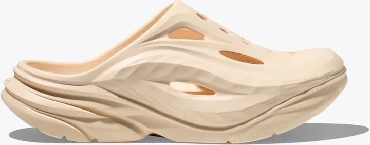 HOKA Ora Recovery Mule Shoes in Vanilla/Vanilla