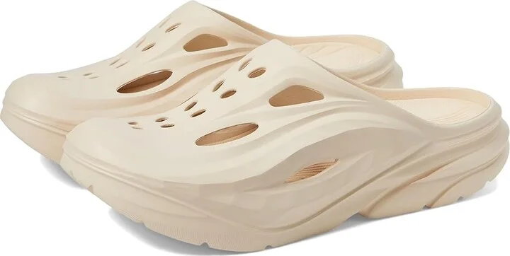 Hoka Ora Recovery Mule Shoes Vanilla/Vanilla : Men's 10 - Women's 12 Medium, Synthetic