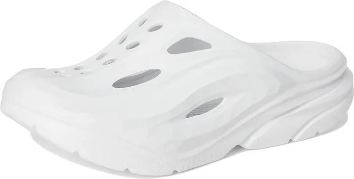 Hoka Ora Recovery Mule Shoes White/White : Men's 3 - Women's 5 Medium, Synthetic - Image 5