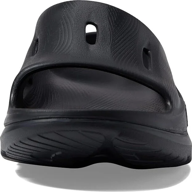 Hoka Ora Recovery Slide 3 Shoes Black/Black : Men's 3 - Women's 5 Medium - Image 4