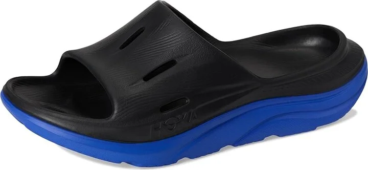 Hoka Ora Recovery Slide 3 Shoes Black/Ultramarine : Men's 9 - Women's 11 Medium - Image 5