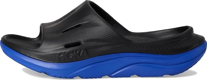Hoka Ora Recovery Slide 3 Shoes Black/Ultramarine : Men's 9 - Women's 11 Medium - Image 6