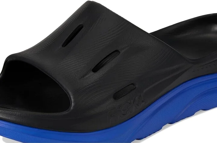 Hoka Ora Recovery Slide 3 Shoes Black/Ultramarine : Men's 9 - Women's 11 Medium - Image 7