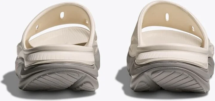 HOKA ORA Recovery Slide 3 Shoes in Alabaster/Stardust - Image 5