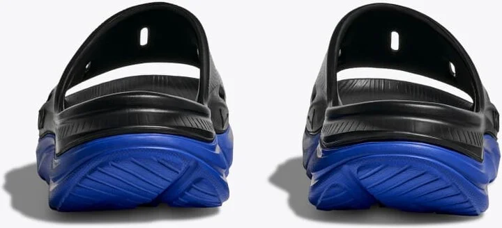 HOKA ORA Recovery Slide 3 Shoes in Black/Ultramarine - Image 5