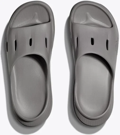 HOKA ORA Recovery Slide 3 Shoes in Grey/Grey - Image 2
