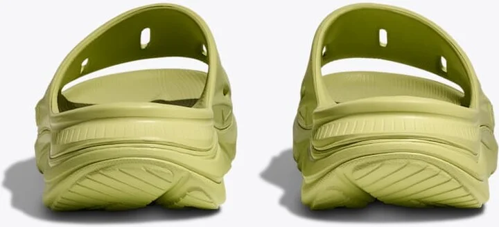 HOKA ORA Recovery Slide 3 Shoes in Honeydew/Honeydew - Image 5