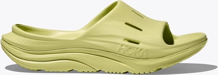 HOKA ORA Recovery Slide 3 Shoes in Honeydew/Honeydew