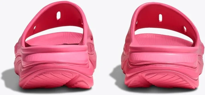 HOKA ORA Recovery Slide 3 Shoes in Neon Rose/Neon Rose - Image 5