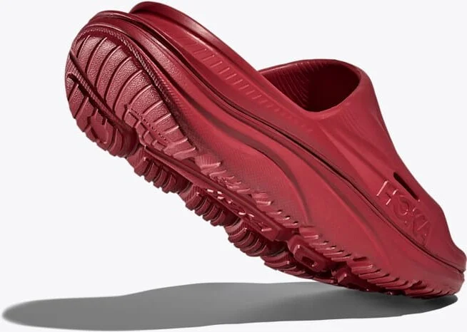 HOKA ORA Recovery Slide 3 Shoes in Pepper/Pepper - Image 4