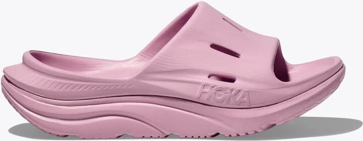 HOKA ORA Recovery Slide 3 Shoes in Pink Twilight/Pink Twilight